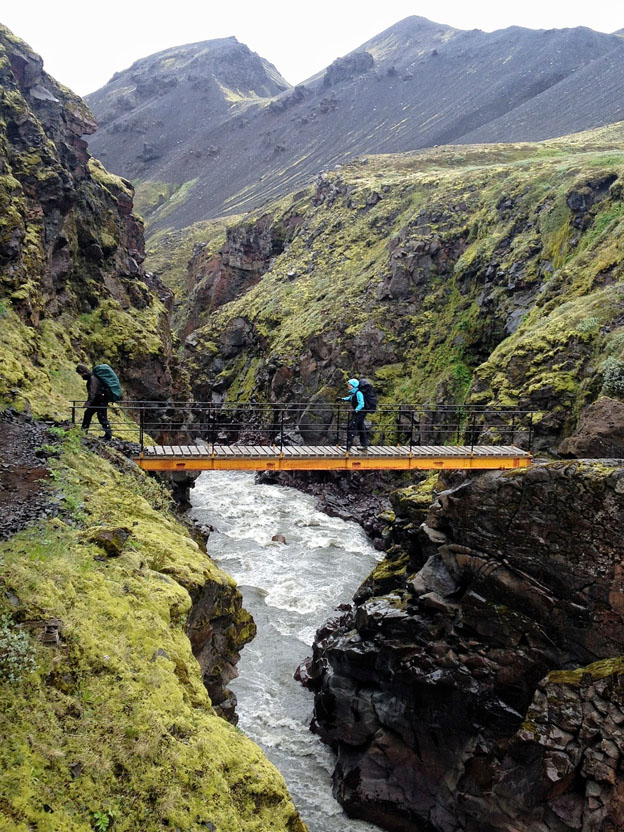 Crossing the Syðri Emstruá river