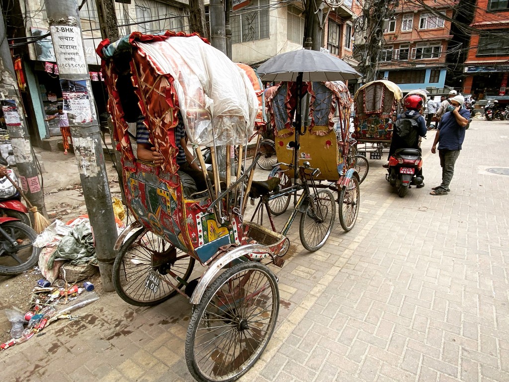 Rickety Rikshaw Kathmandu style
